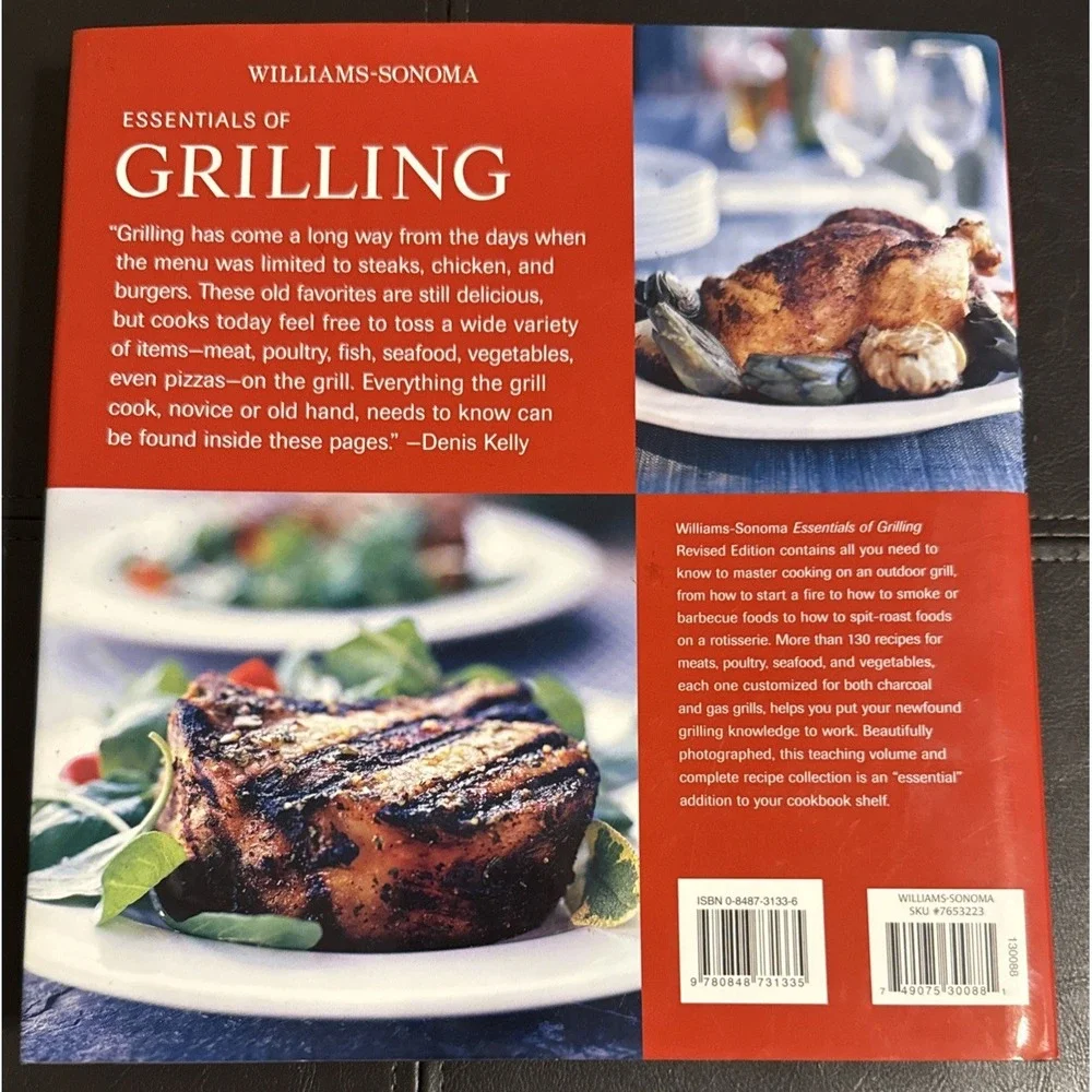 Williams Sonoma‎ Grilling Cookbook Essentials BBQ Recipes Revised HC